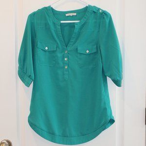 41 Hawthorn Filbert 3/4 sleeve Popover Blouse